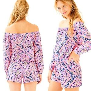 Lilly Pulitzer Lianna Off the Shoulder Romper
